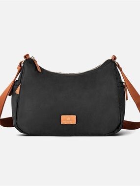 Nordace Black Shoulder Bag with Tan Accents